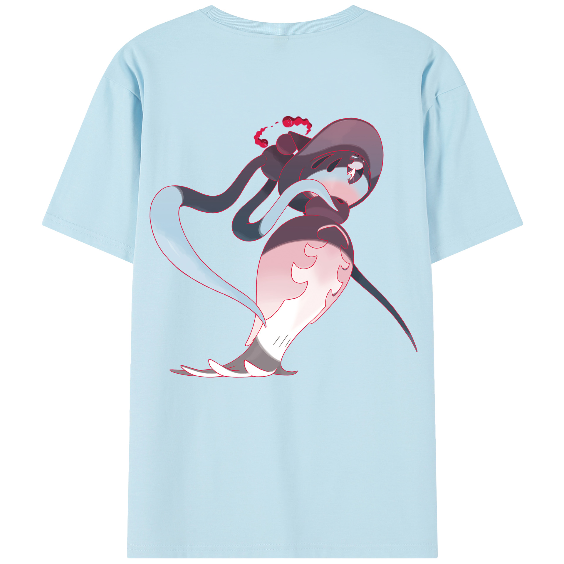 （画像用） ポケットモンスター Pokémon 綿100％半袖Tシャツ（背面プリント）
